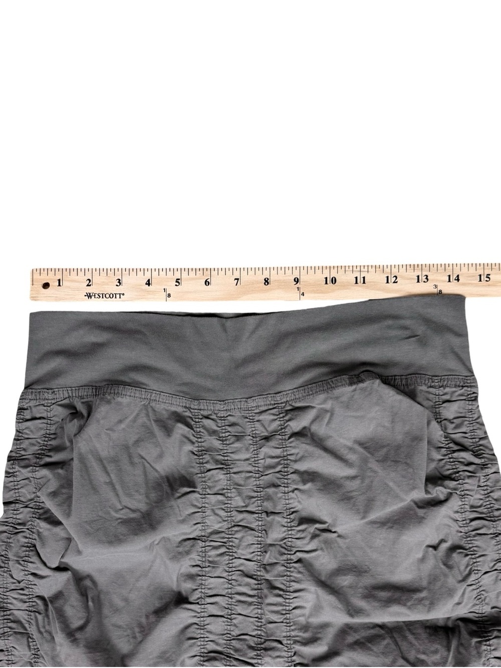 XCVI Ruched Midi Skirt Gray Size S - Picture 2 of 7